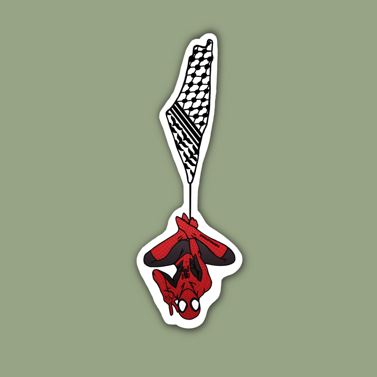 Palestinian Spider-Man Sticker