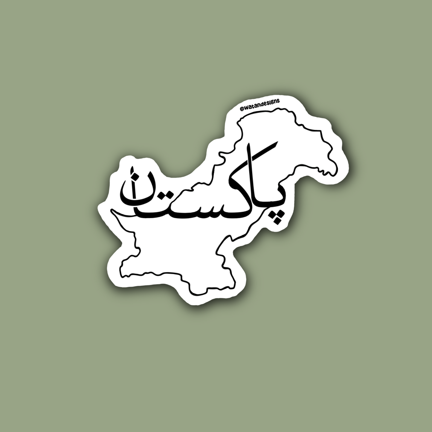 Pakistan Map Sticker
