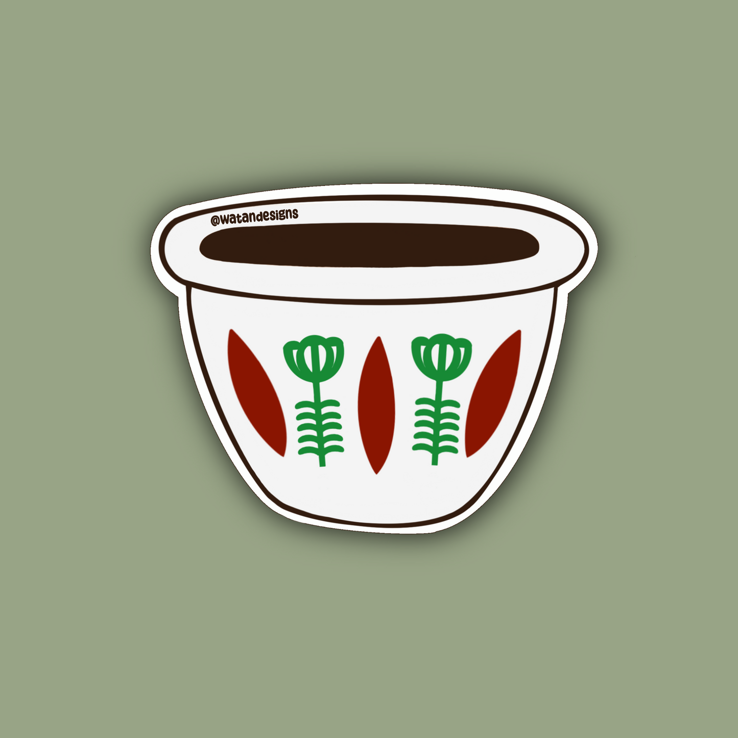 Finjaan Qahwah Arabiyah Sticker