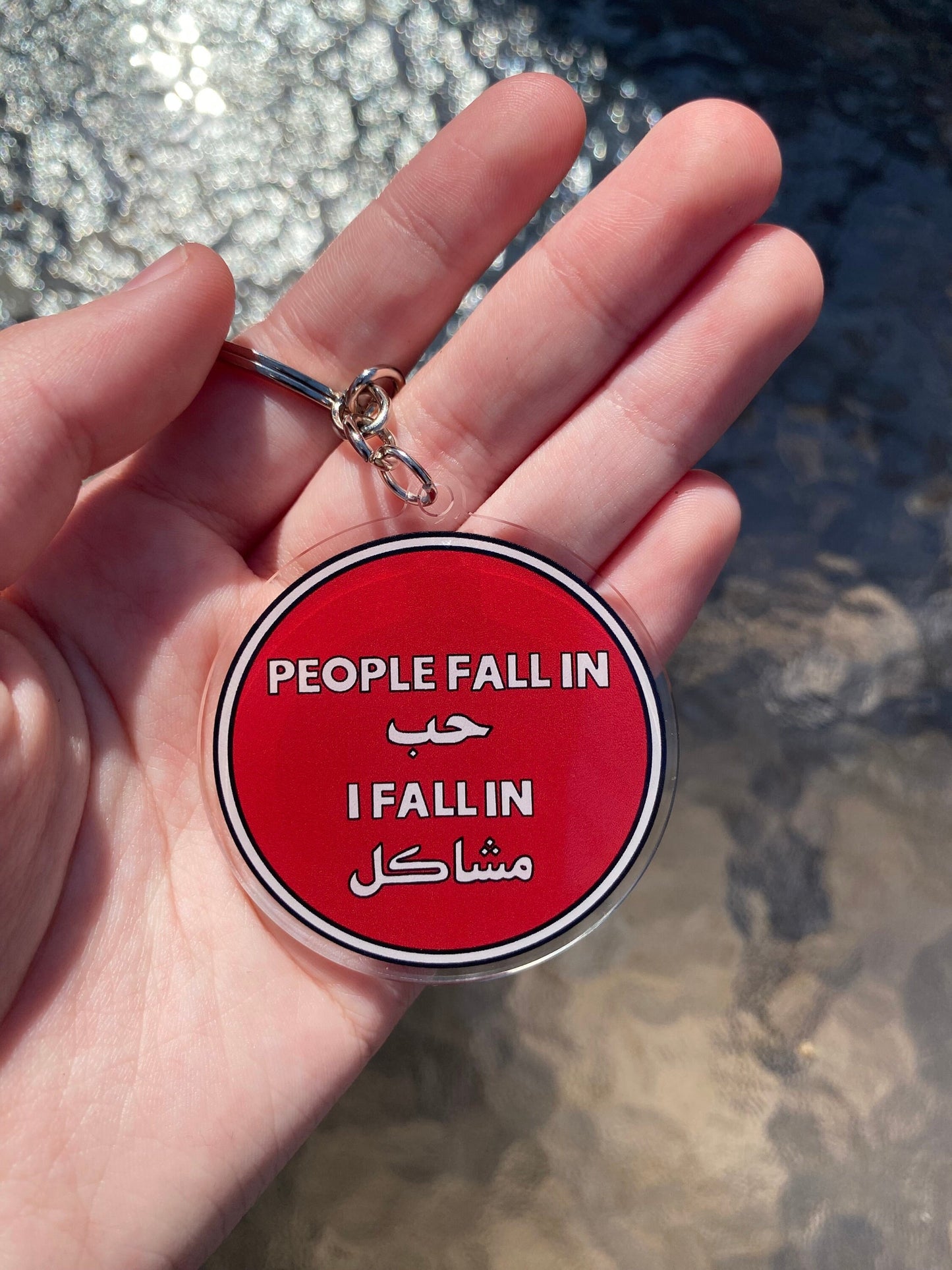 People Fall in Hob I Fall in Mashakel Keychain