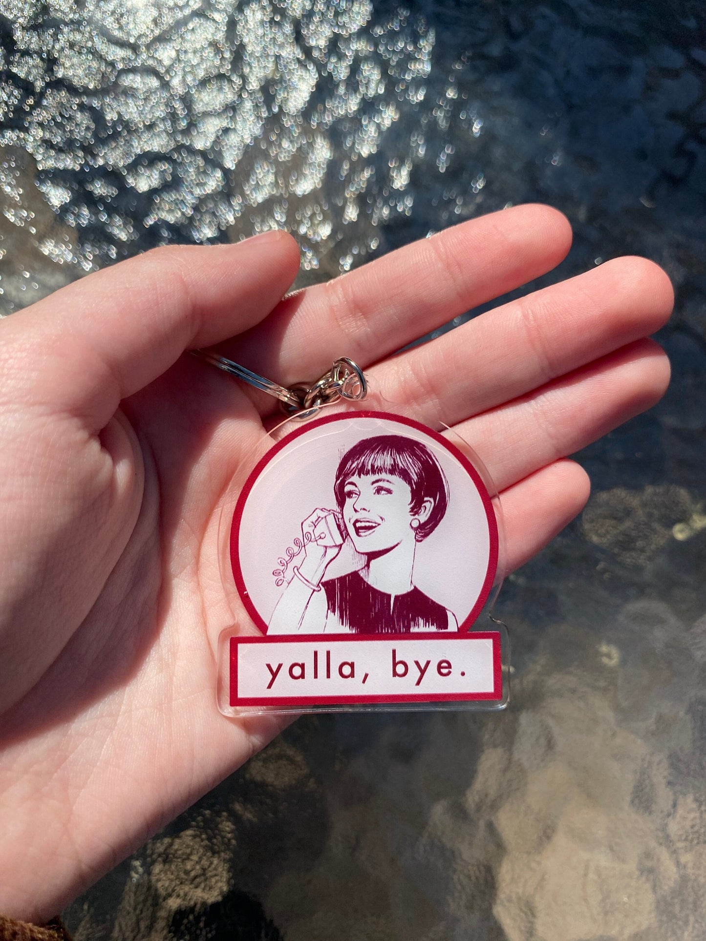 Yalla Bye Popart Keychain