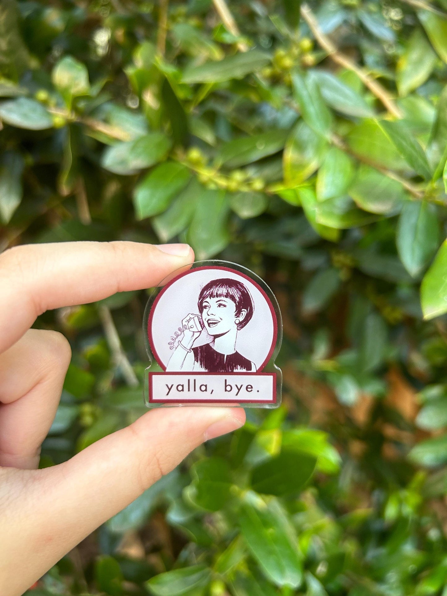 Yalla Bye Popart Pin
