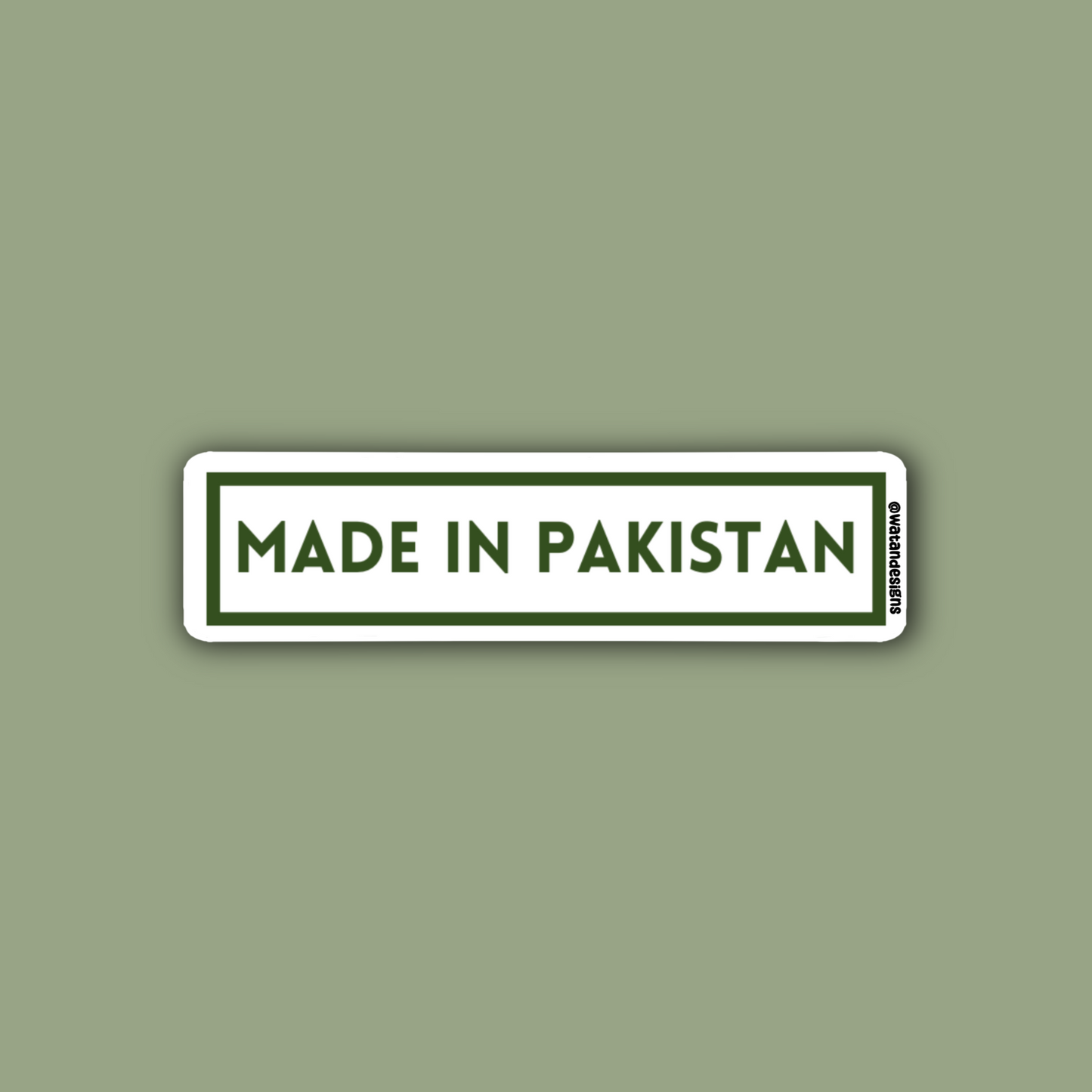 Made in Pakistan Sticker