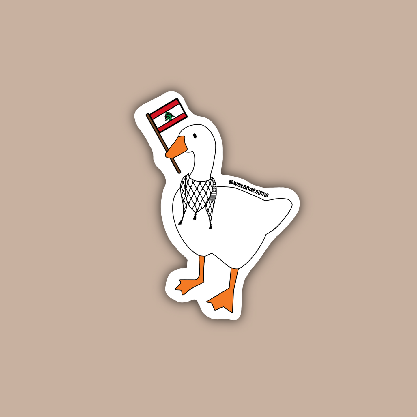 Lebanese Duck Sticker