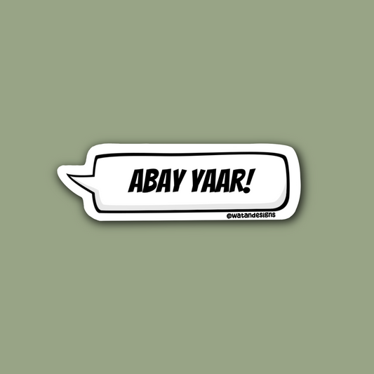 Abay Yaar Sticker