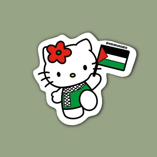 Falastini Hello Kitty Sticker