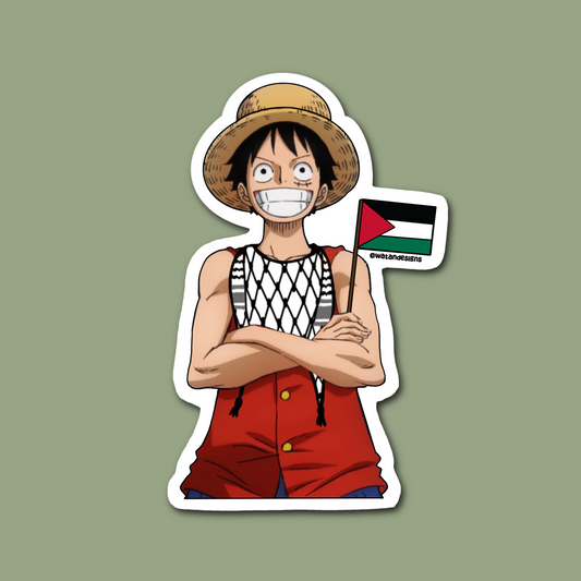 Falastini Luffy Sticker