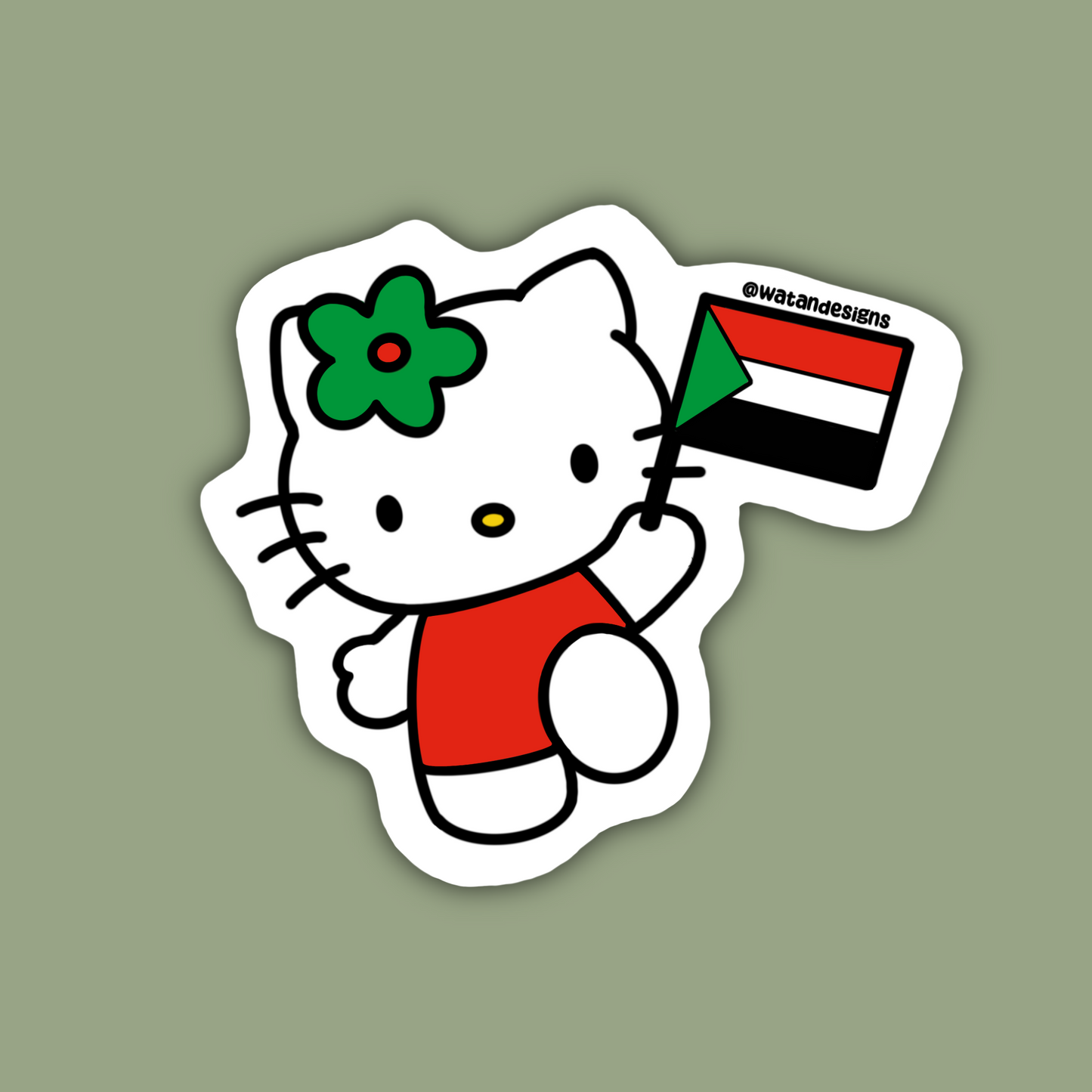 Sudanese Hello Kitty Sticker