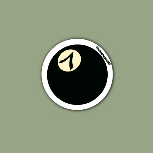Arabic 8 Ball Sticker