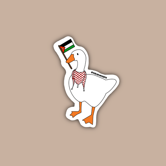 Jordanian Duck Sticker