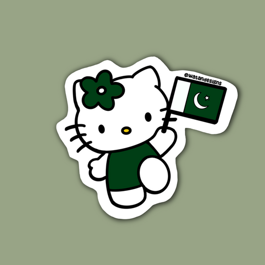 Pakistani Hello Kitty Sticker