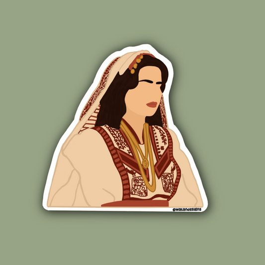 Palestinian Woman Sticker