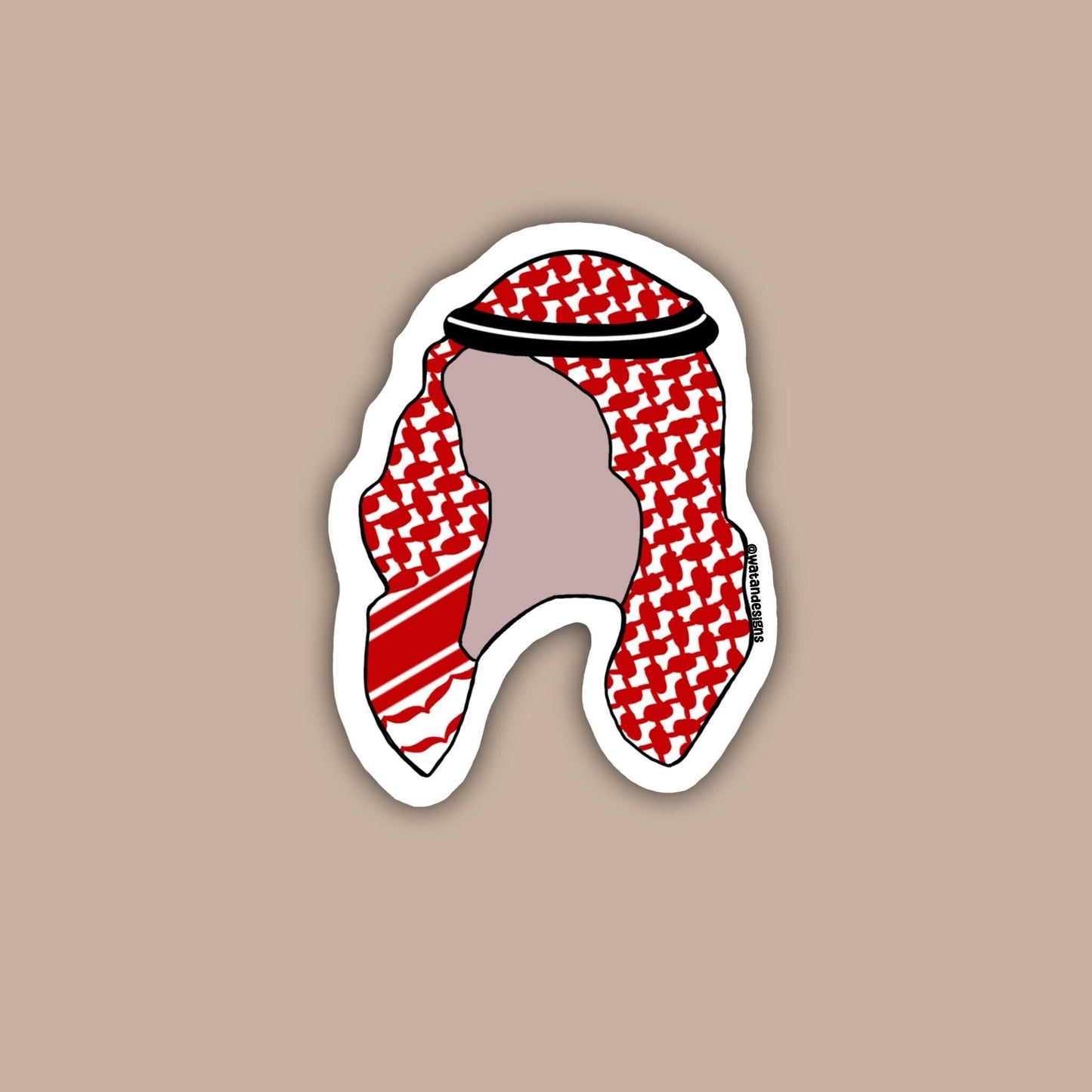 Jordanian Shemagh Sticker